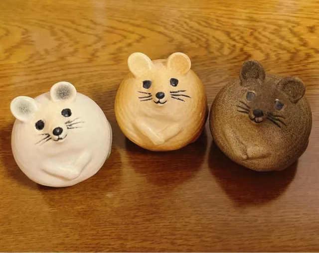 Lisa Larson Figurine Three Mouse Set