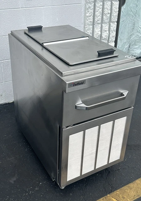 Delfield 6 Gallon Drop-In Freezer with Stainless Steel Lid and side cover