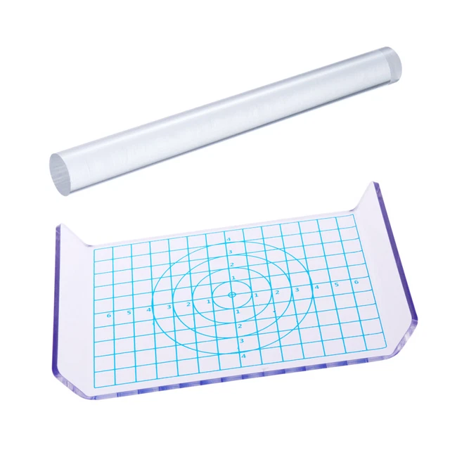 2pcs Ton Roller Und Blatt Bord Mit Grid Für Ätherisches Modellierung Werkzeuge