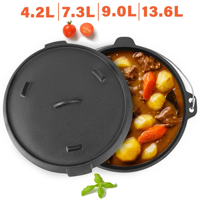 Dutch Oven Deckelheber BBQ Gusseisen Gusstopf Feuertopf Schmortopf Kochtopf Topf