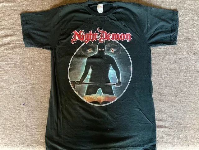 NIGHT DEMON Curse of the Damned T SHIRT, Medium NEW/UNWORN/NEVER WASHED