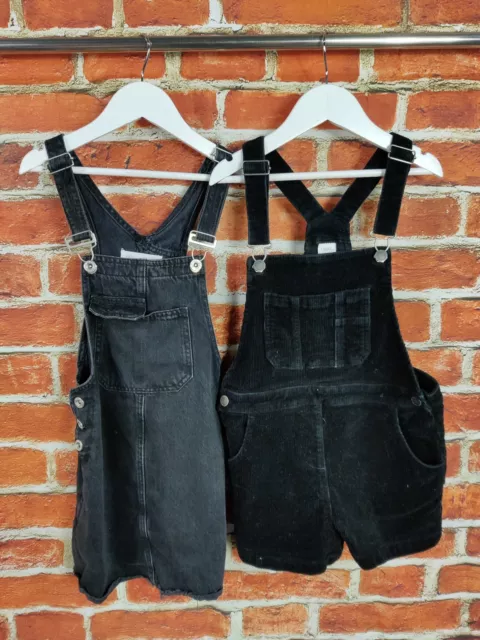 Abito Ragazza Pacchetto Età 8-9 Anni Zara Next Nero Cungare Corti Pinafore 134Cm