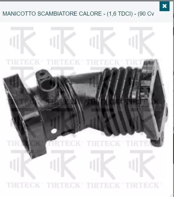 Manicotto Collettore Aspirazione Intercooler Ford Focus C-Max 1.6 Tdci 90Cv