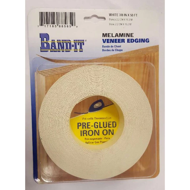 Fascia It Bianco Melamina Bordo Bendaggio 2.2cm Lar X 15.2m L