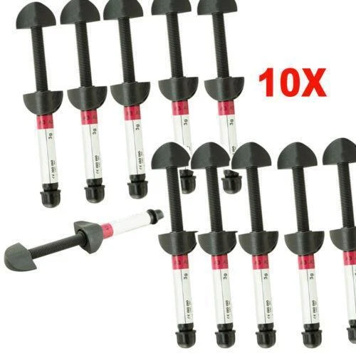 Denshine Dental Micro Hybrid Light Cure Resin Composite 10 Syringe Kit - A3