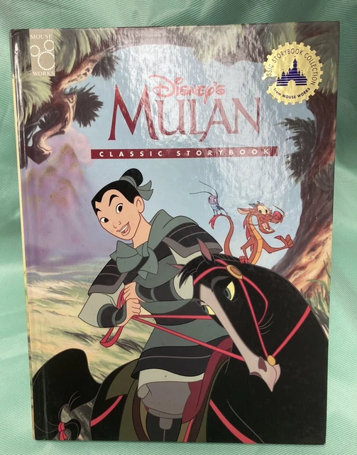 DISNEY'S CLASSIC STORYBOOK Collection Mulan 1998 Hardcover Book Mouse ...
