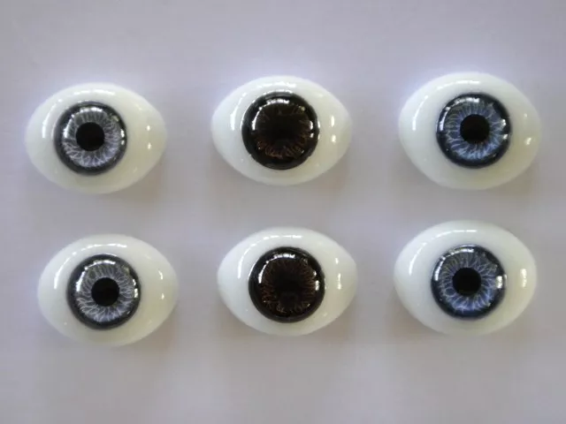 Occhi IN Verre-Paperweight 24 MM per Bambola Antiche O Moderno - Reborning