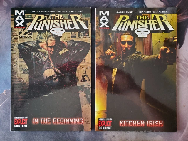 The Punisher Max TPB Vols 1 & 2 by Garth Ennis (1st Printing 2004)