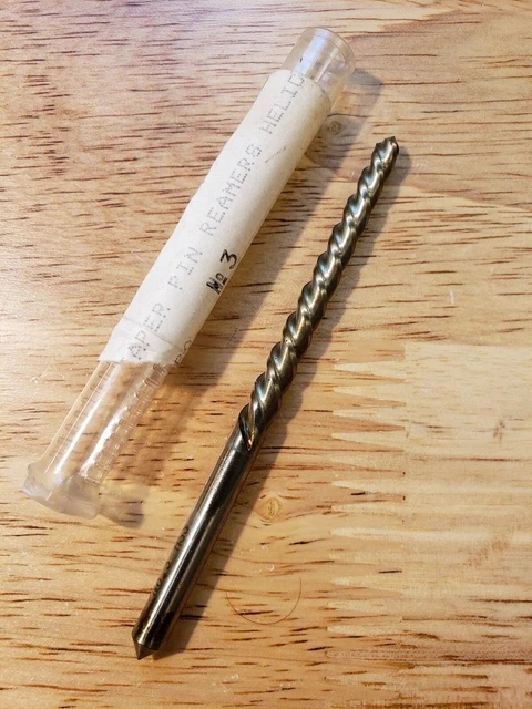 Taper Pin Reamer, Size #3, Spiral Flute Chucking Reamer - Made in Spain, New