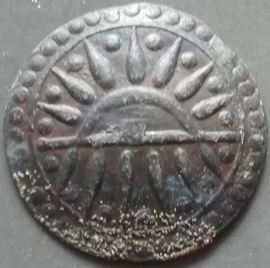 18th circa.--S. ASIA--ANCIENT COIN---SHINNING SUN POWER OF SUN---dia. 31 mm.