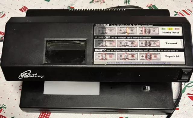 Royal Sovereign counterfeit bill detector RCD-2000