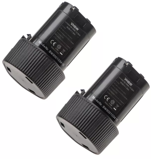 2x BATTERIE 1.5Ah pour Makita DMR106B,DMR107,DMR108