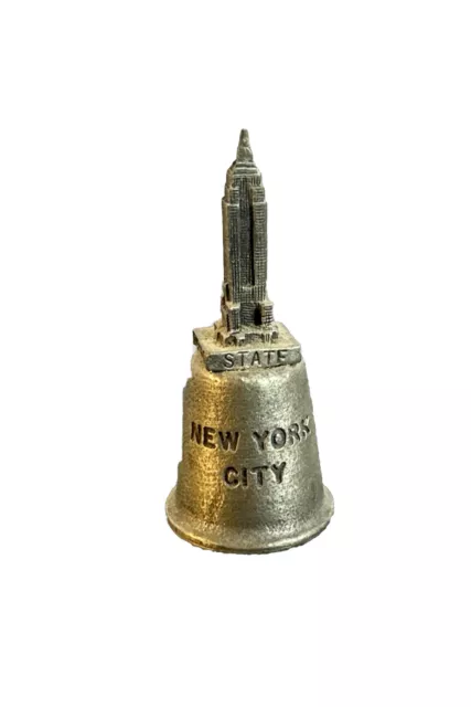 New York City Souvenir Pewter Thimble EMPIRE STATE BUILDING Made in UK W.A.P.W