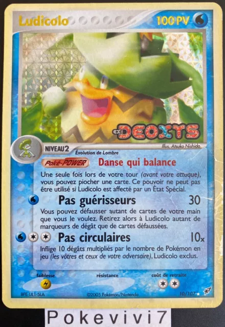 Pokemon Cards GAME 10/107 Holo REVERSE Block EX Deoxys FR