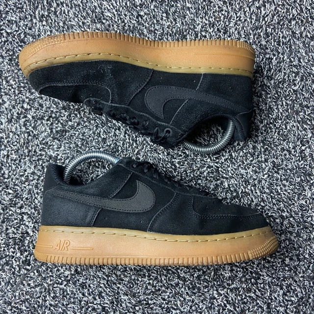 Air force 1 black suede gum sole online womens