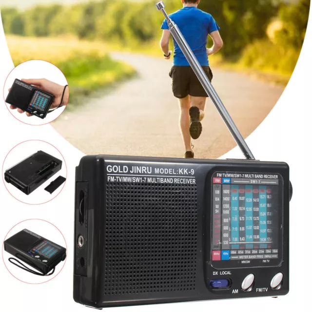 Portable AM/FM Receiver Mini Radio Slim Pocket Compact Portable Small Radio  G3A3
