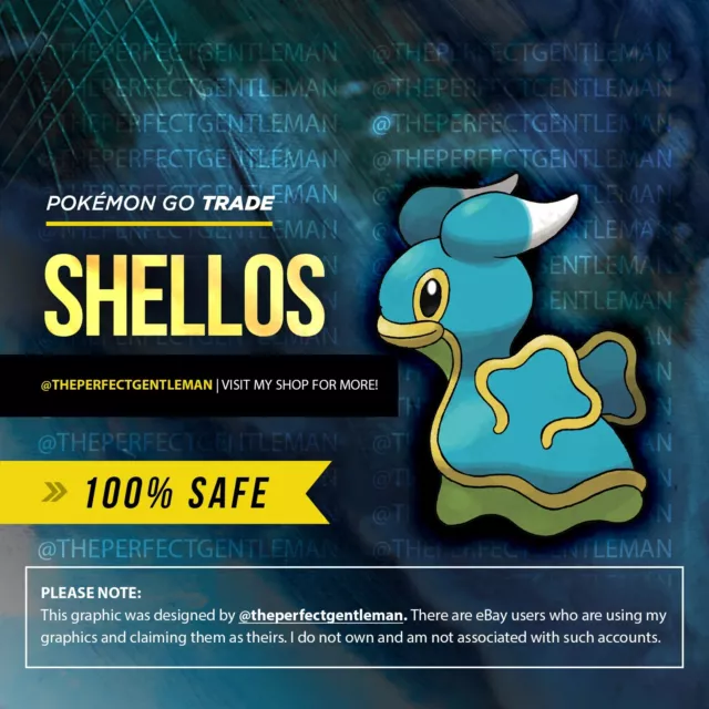 Shellos East Blue (#422) - Regional Pokemon Trade GO - Gen 4 Sinnoh