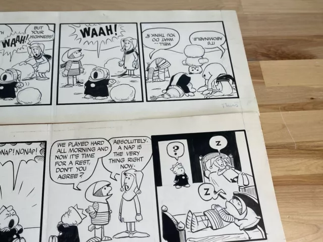 Sir Bagby Comic Strip Original Art by Rick &  Bill Hackney 3 Strips 1960’s Lot 2 3