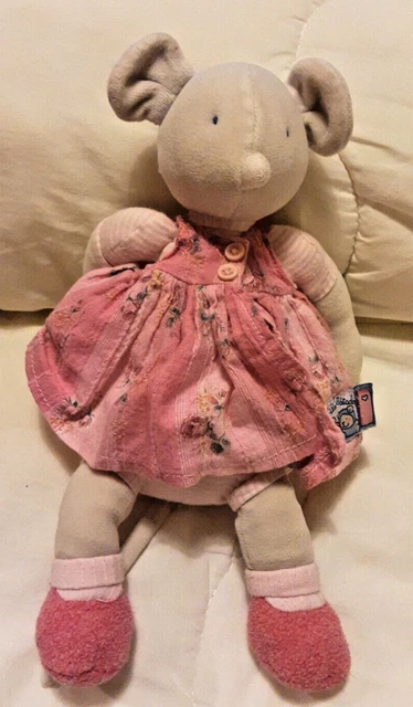 Doudou Peluche Souris Lila Et Patachon Moulin Roty 29cm