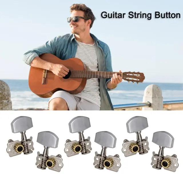 Guitar 3L 3R Open String Button Tuning Pegs Machine Head Key Peg Knobs Tuners