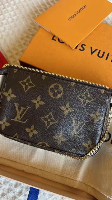 LOUIS VUITTON POCHETTE Accessoires Monogram Shoulder Bag Mini Brown ...