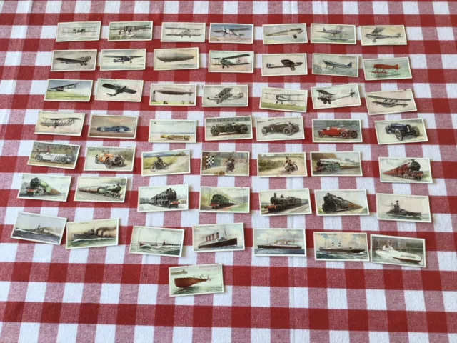 1938 W.D. & H.O. Wills Cigarette Cards Complete Set of 50 “Speed”