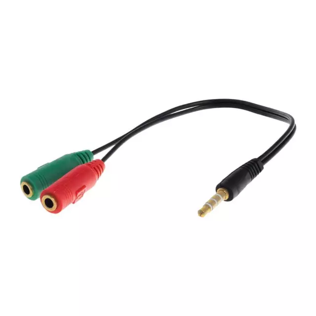 3.5mm Stereo  Y Splitter Headphone Headset Adapter Cable 20cm