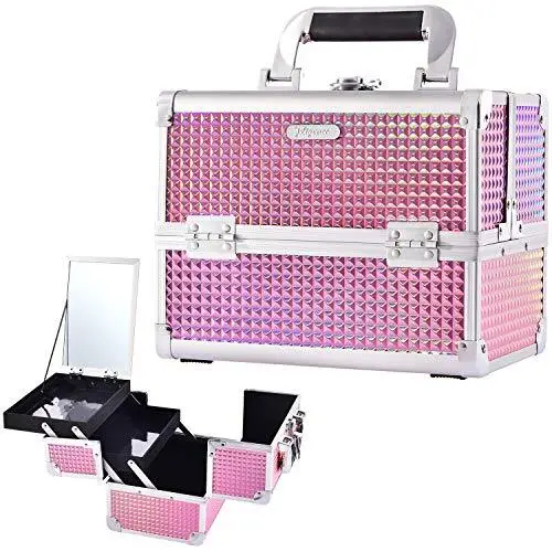 Makeup Box Vanity Case Cosmetic Organiser Box Beauty Storage Train