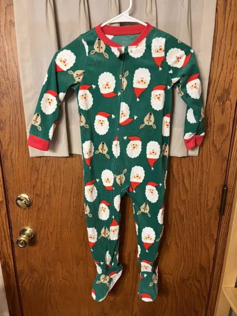 Carter’s Footie Pajamas Size 4T Christmas Santa Unisex