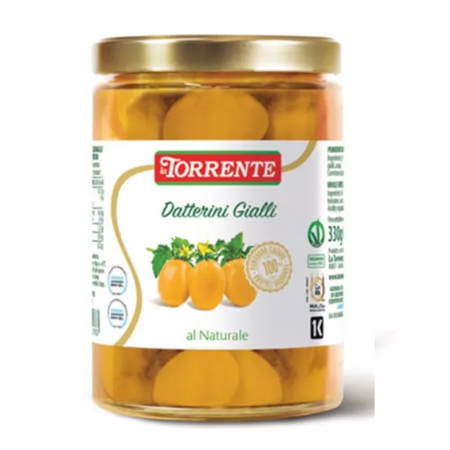 Tomates Cherry Tomates Amarillo Al Natural - La Torrente 6 Piezas