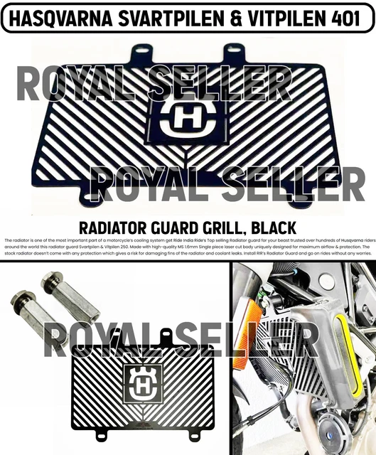 Hasqvarna Svartpilen & Vitpilen 401 " Radiatore Protezione Griglia " (Nero)