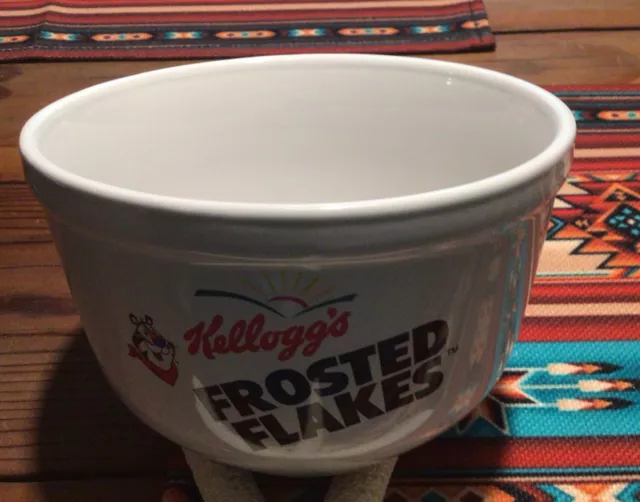 Kellogg's Tony Tiger Frosted Flakes Cereal Bowl 2001 Houston Harvest