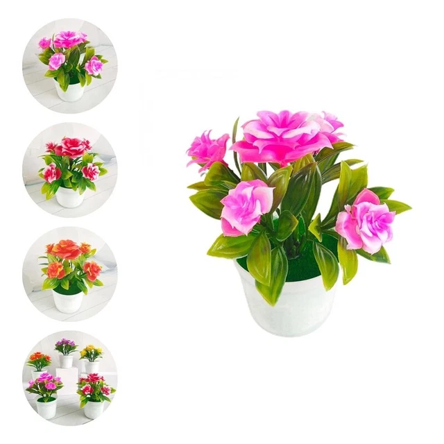 Miniascape Simulación Reutilizable Planta Artificial Maceta Decoración del Hogar
