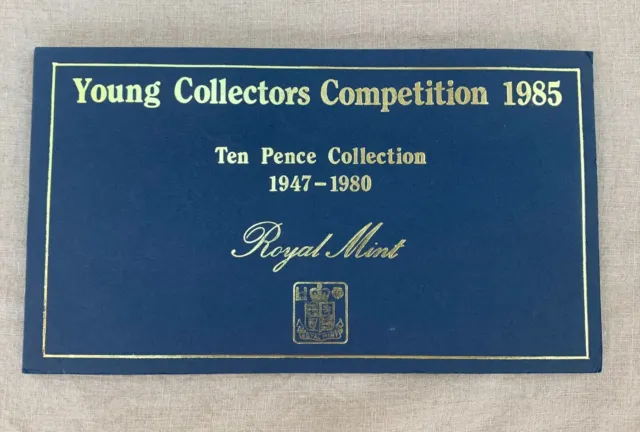 Royal Mint Young Collectors Competition 1985 - Ten Pence Collection 1947 - 1980
