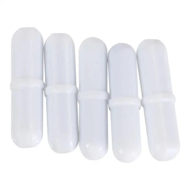 5pcs Laboratory Cylindrical Magnetic Bar Stirrer Rod Mixer for laboratory (L)