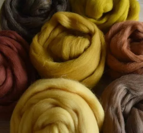 Lana de Cuento Merino Fieltro Spinnfaser 60 Colores Selección Mulesing Gratis 3