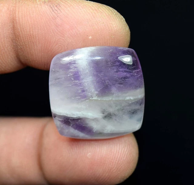 Améthyste Naturelle Dentelle Agate Coussin Cabochon Pierre Précieuse Lâche...