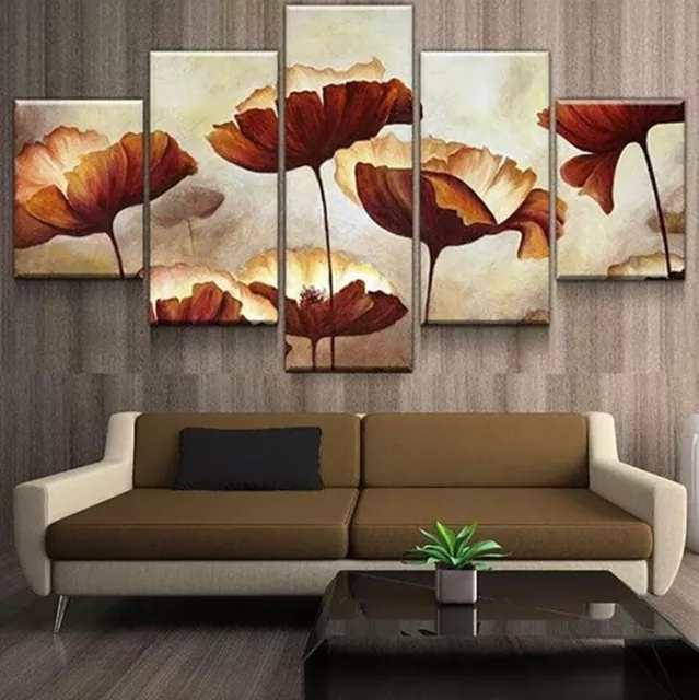 Room Wall Art Canvas Painting Picture Home Decor Modern Abstract Poster Flowers