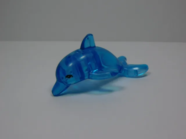 Trans Blue Dolphin Animal LEGO Compatible CC
