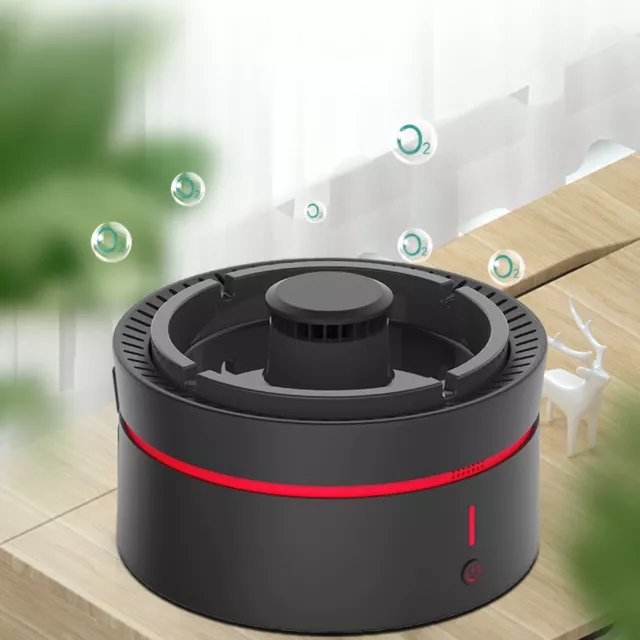 Home Ashtray Smokeless For Room Smoke Grabber Smoke Odor Eliminator Filter Black