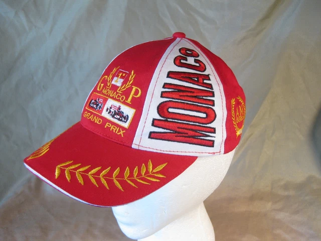 F1 Monaco Grand Prix Embroidered Hat Hook And Loop  Adjustable Strap