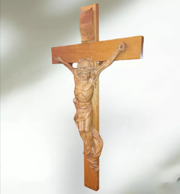 XL handgeschnitzt holzfigur  100% handgeschnitz Kruzifix,Holz