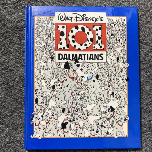 Vintage Walt Disney The 101 Dalmations Hardback Book Copyright 1956.