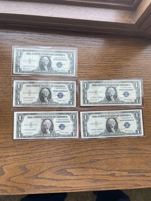 1935 SERIES E ONE DOLLAR SILVER CERTIFICATE  *STAR* NOTE Sold As 1 Ea