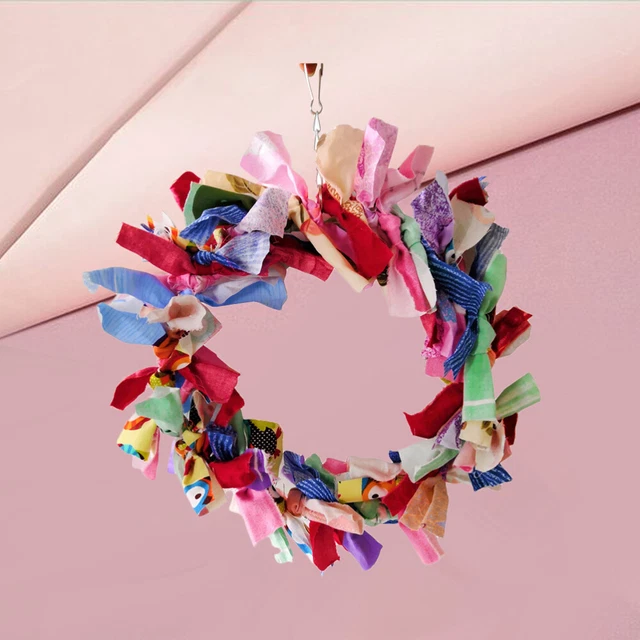 1Pc bird swing Papagei Schaukel Spielzeug Vögel Kauen Spielzeug Käfig Hängen