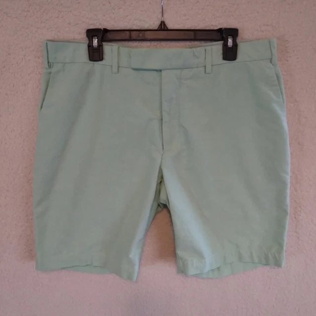 Polo Ralph Lauren Shorts Mens 36 Green New York Flat Front Casual Preppy Pony