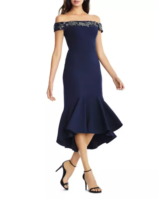 Aidan Mattox Embellished Off-the-Shoulder Dress $395 Size 2 # 14B 340 NEW