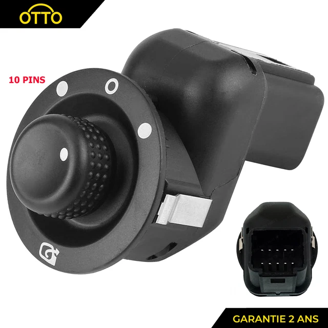 Bouton Molette de Réglage pour Rétro Retroviseur pour Clio 3 Megane 2 Kangoo Zoé