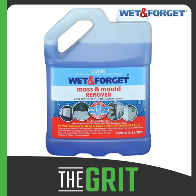 Wet & Forget 2L Moss & Mould Remover Concentrate House Roof Concrete