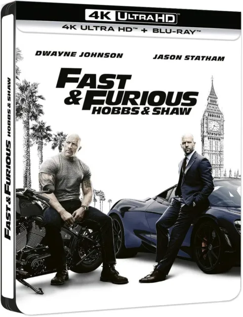 Fast & Furious Hobbs & Shaw 4K Ultra HD + Blu-ray Édition boîtier SteelBook neuf